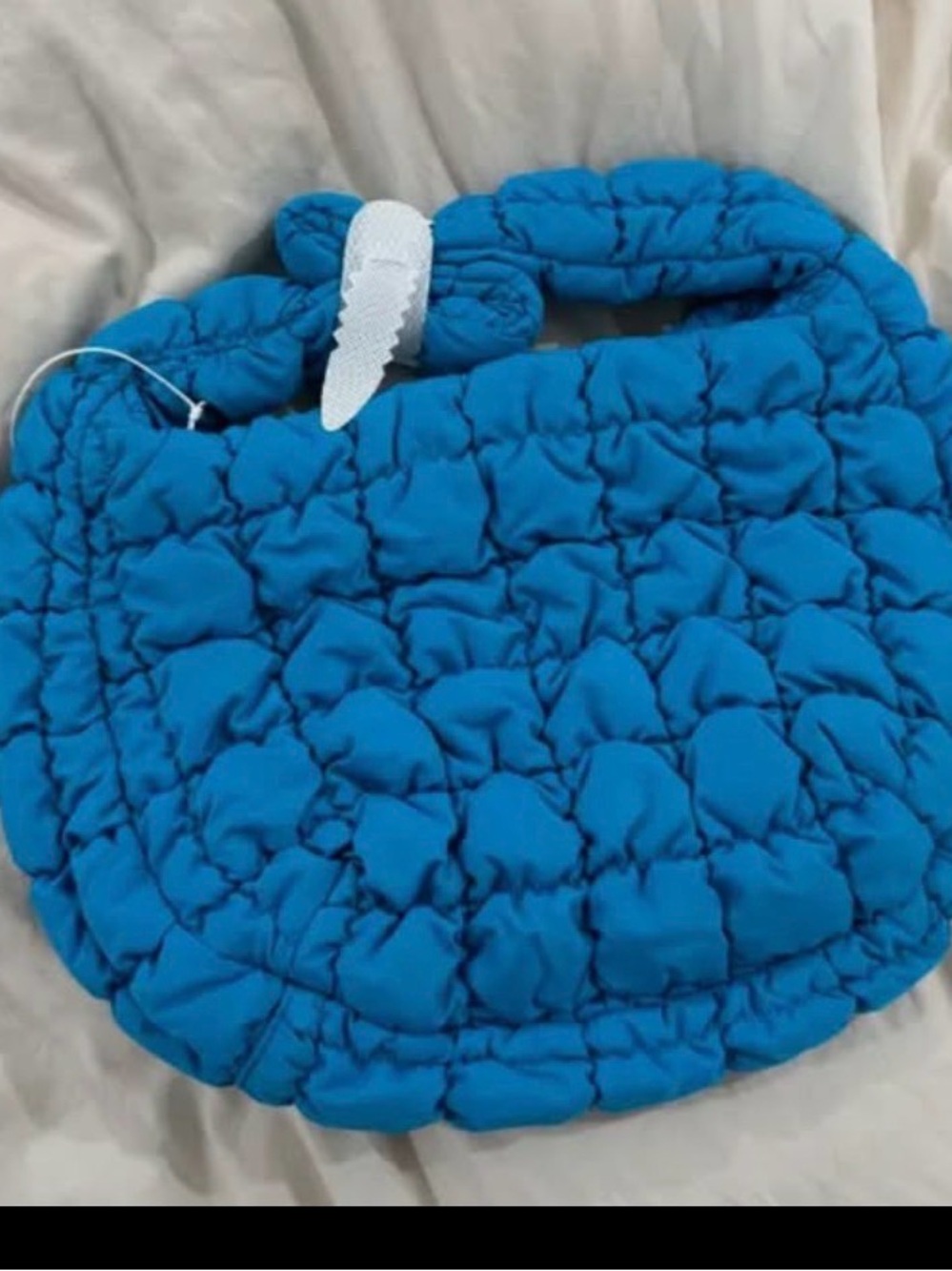 COS Quilted Mini Bag - Bright Turquoise
